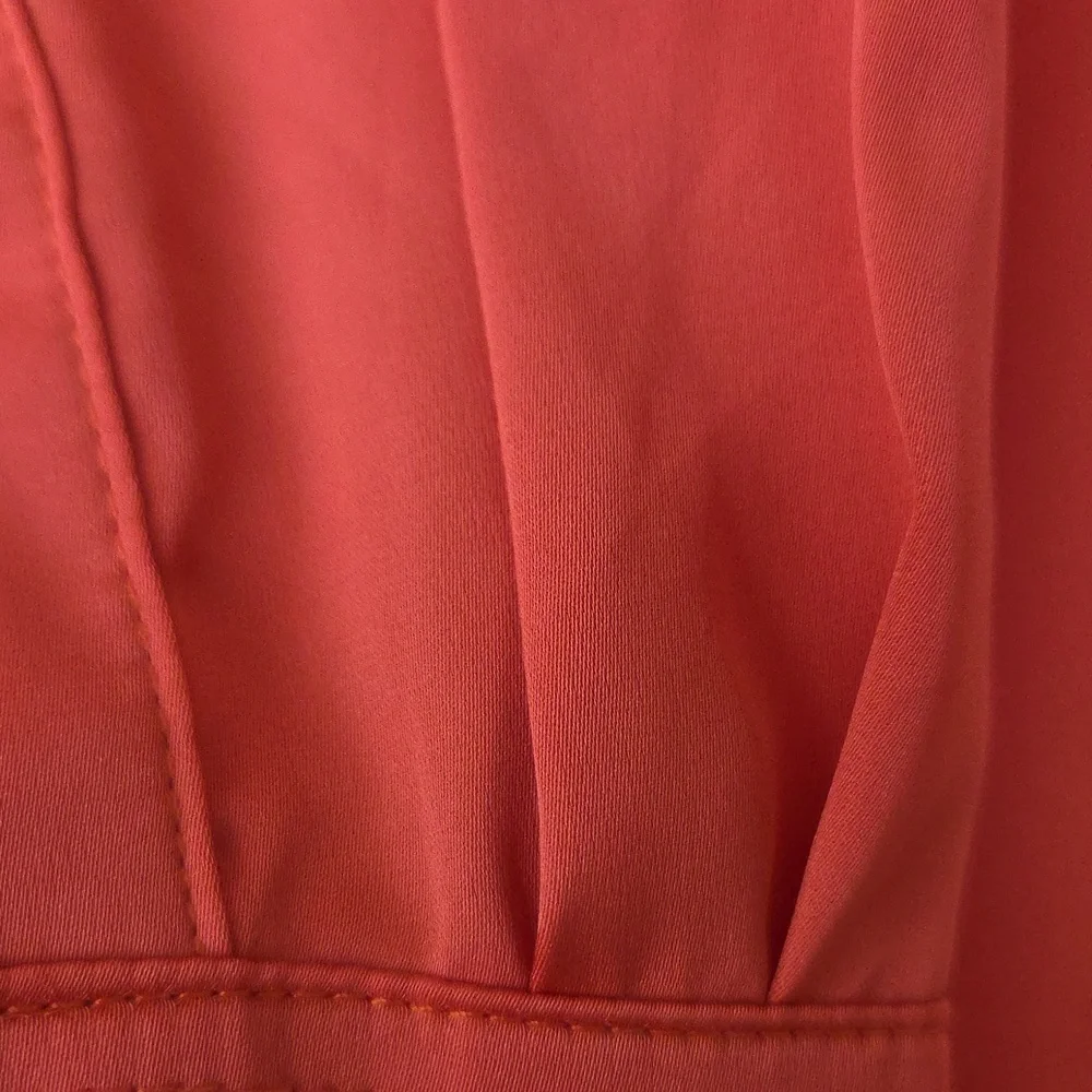 NWT H&M V-Neck Button-Up Blouse, Orange, Size L - Picture 14 of 15